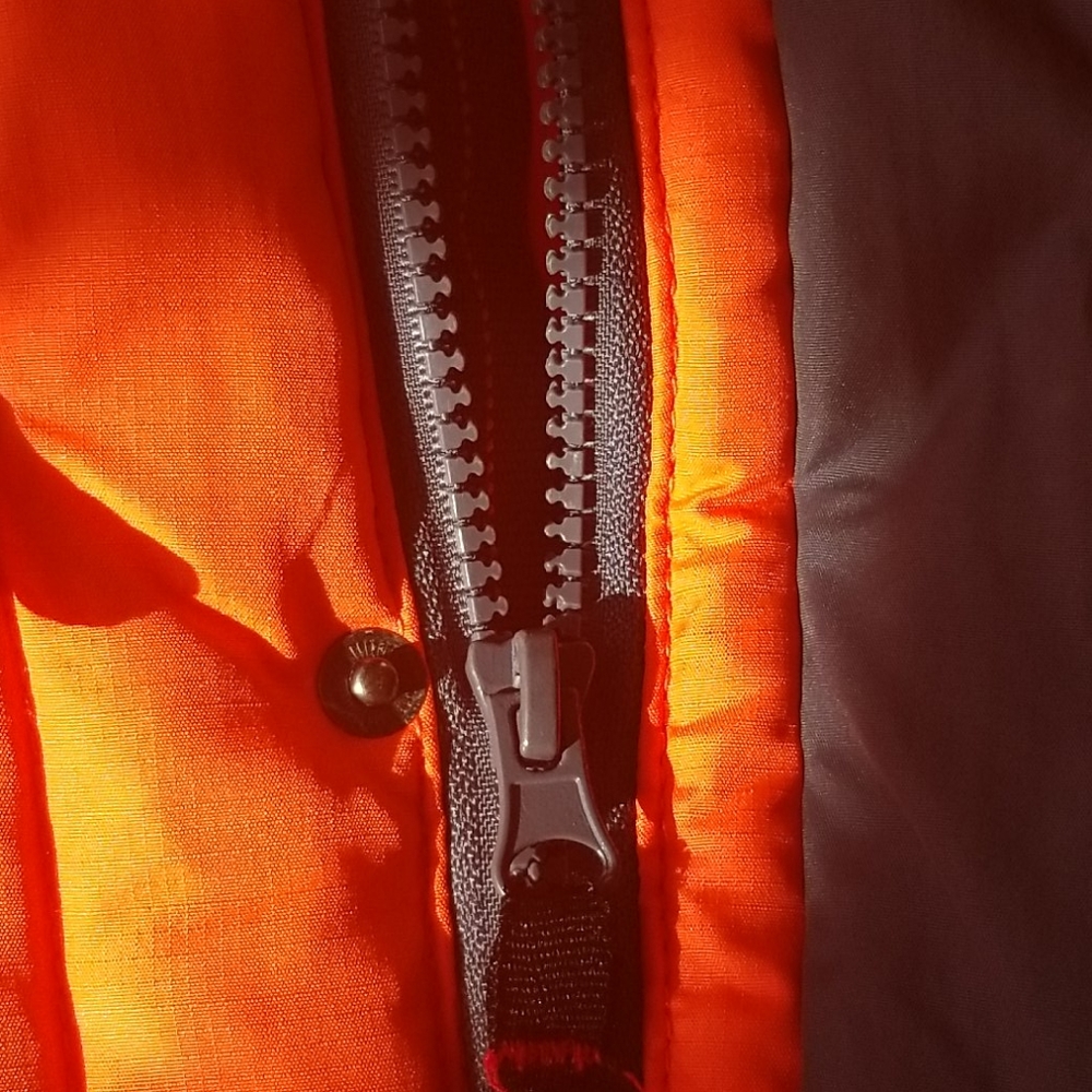 HAWKE & CO orange down coat 10/12 - Picture 8 of 15